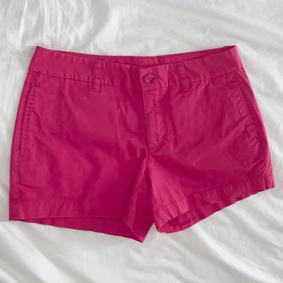 GAP PINK KHAKI CHINO SHORTS SIZE 4 - Picture 6 of 8